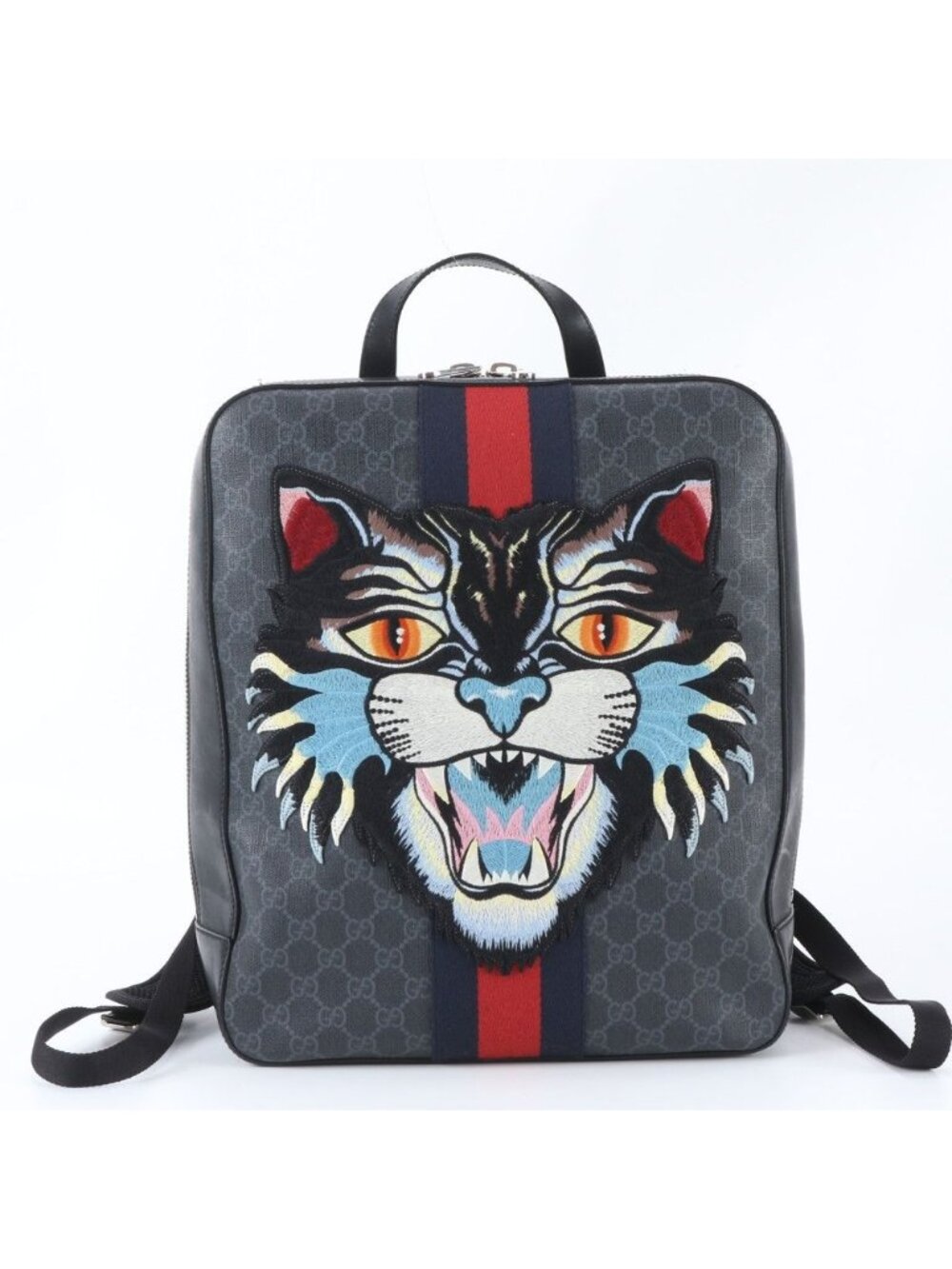 Gucci GG Supreme Angry Cat Leather